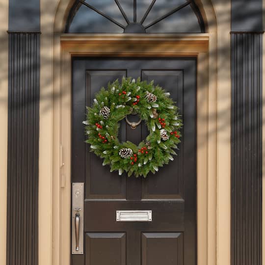 24" Frosted Berry Wreath